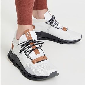 On Running Cloudnova Pecan White Pearl Size 7 Brand New in Box